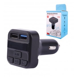 شارژر فندکی دو پورت + M3 Player مدل X26