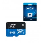 رم موبایل لکسار (LeXar) مدل 64GB MicroSD U3 A1 V30 633X 100MB/S