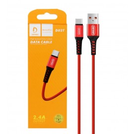 کابل تایپ سی (Type-C) Denmen طول 1 متر مدل D02T