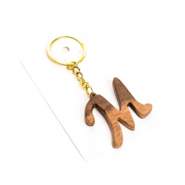 جاسوئیچی چوبی طرح حرف M کد 1008