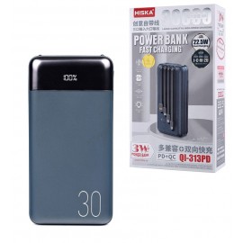پاوربانک هیسکا (HISKA) مدل QL-313PD ظرفیت 30000mAh