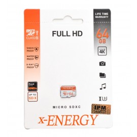 رم موبایل ایکس انرژی (x-ENERGY) مدل 64GB MicroSDXC Ultra 80MB/s 533X