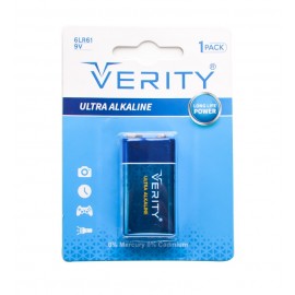 باتری کتابی وریتی (VERITY) مدل 6LR61 9V Ultra Alkaline