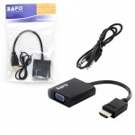 کابل تبدیل HDMI به VGA + کابل صدا AUX بافو (BAFO)