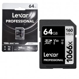رم دوربین لکسار (LEXAR) مدل 64GB SDXC/UHS-I 1066X 160MB/S