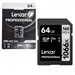 رم دوربین لکسار (LEXAR) مدل 64GB SDXC/UHS-I 1066X 160MB/S