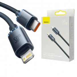 کابل (Type-C To Lightning) طول 1.2 متر بیسوس (Baseus) مدل CAJY000201