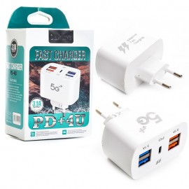 شارژر دیواری 5 پورت 5G Plus مدل PD+4U