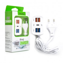 شارژر دیواری 5 پورت + رابط 5G Plus مدل PD+4U