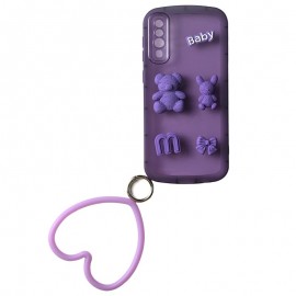 گارد عروسکی خرسی BABY حلقه دار مناسب برای گوشی Samsung A50