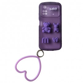 گارد عروسکی خرسی BABY حلقه دار مناسب برای گوشی Xiaomi Poco M4Pro 4G