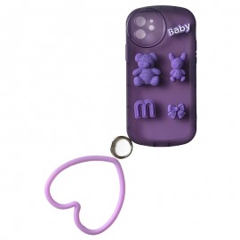 گارد عروسکی خرسی BABY حلقه دار مدل iPhone 12