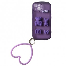 گارد عروسکی خرسی BABY حلقه دار مدل iPhone 14
