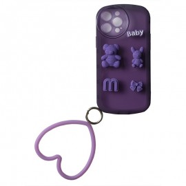 گارد عروسکی خرسی BABY حلقه دار مدل iPhone 12Pro