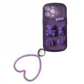 گارد عروسکی خرسی BABY حلقه دار مدل iPhone 14Pro