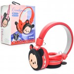 هدست بلوتوث عروسکی طرح Mickey قرمز مدل AH-806M