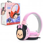 هدست بلوتوث عروسکی طرح Minnie صورتی مدل AH-806M