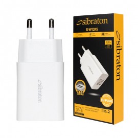 شارژر دیواری دو پورت سیبراتون (Sibraton) مدل S-W1245