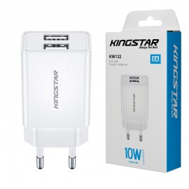 کلگی شارژر دو پورت کینگ استار (KINGSTAR) مدل KW132
