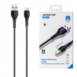 کابل اندروید (MicroUSB) کینگ استار (KINGSTAR) طول 1 متر مدل K02 A