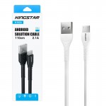 کابل اندروید (MicroUSB) کینگ استار (KINGSTAR) طول 1.1 متر مدل K103A
