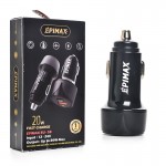 شارژر فندکی 2 پورت اپیمکس (EPIMAX) مدل EU-58