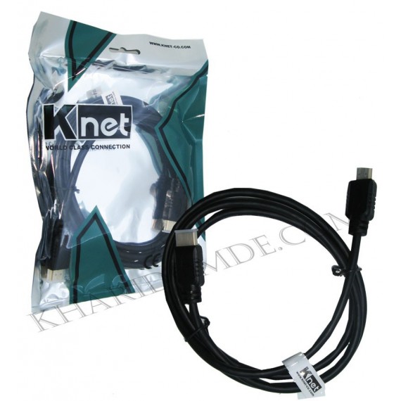 کابل 3D 1.4 HDMI طول 3 متر مدل KNET HC301