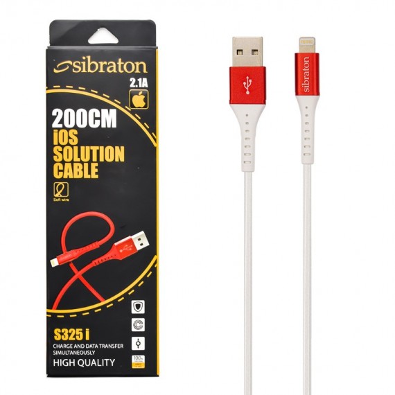 کابل آیفون (Lightning) سیبراتون (Sibraton) طول 2 متر مدل S325i