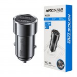 شارژر فندکی 2 پورت کینگ استار (KINGSTAR) مدل KC230