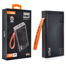 پاوربانک چراغ قوه دار کربی (Crbe) مدل BE-P102 ظرفیت 30000mAh