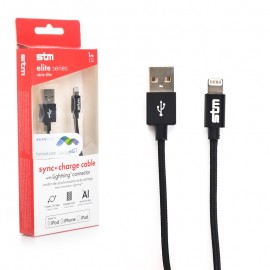 کابل تبدیل یو اس بی به آیفون (USB to Lightning) اس تی ام (STM) طول 1 متر مدل Elite