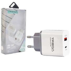 کلگی شارژر 38 وات 2 پورت ترکا (TREQA) مدل CH-635