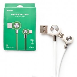کابل آیفون (lightning) 2 طرفه 90 درجه وسدار (WESDAR) طول 1 متر مدل T26