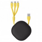 کابل 3 سر اندروید تایپ سی آیفون جمع شونده بیسوس (Baseus) مدل CAMLT-TYGY