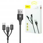 کابل 3 سر اندروید تایپ سی آیفون بیسوس (BaseUS) مدل CA3IN1-ZY01