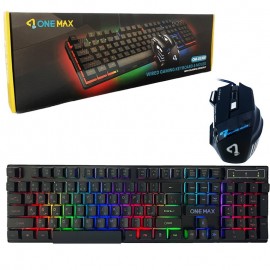 کیبورد و موس گیم سیم دار وان مکس (ONE MAX) مدل OM-G5300