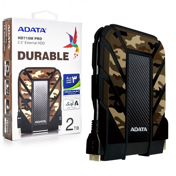 هارد HDD اکسترنال ای دیتا (ADATA) مدل DURABLE HD710M PRO ظرفیت 2TB