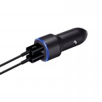 شارژر فندکی 2 پورت سامسونگ (Samsung) + کابل تایپ سی مدل EP-L1100WBEGWW