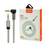 کابل 1 به 1 صدا (AUX) سری 90 درجه نواکس (Novax) طول 1.2 متر مدل AX-212