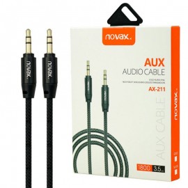 کابل 1 به 1 صدا (AUX) نواکس (Novax) طول 1.8 متر مدل AX-211