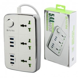 رابط برق 3 خانه +شش پورت USB باوین (BAVIN) مدل PC588