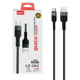 کابل تایپ سی (Type-C) هیسکا (HISKA) طول 1 متر مدل LX-304