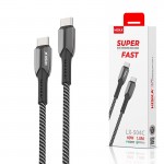 کابل تایپ سی به تایپ سی (Type-C to Type-C) هیسکا (HISKA) طول 1 متر مدل LX-504c