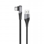 کابل اندروید (MicroUSB) سری 90 درجه هیسکا (HISKA) طول 1 متر مدل LX-405