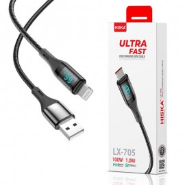 کابل آیفون (Lightning) هیسکا (HISKA) طول 1 متر مدل LX-705