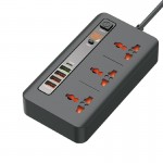 رابط برق 3 خانه + پنج پورت USB هیسکا (HSIKA) مدل CH-5520