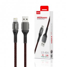 کابل آیفون (Lightning) هیسکا (HISKA) طول 1 متر مدل LX-404