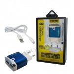 شارژر USB دو پورت Remax مدل RX-D12 آبی