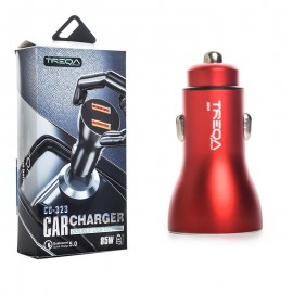 شارژر فندکی 2 پورت ترکا (TREQA) 85W مدل CC-323