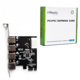 کارت PCI-E به USB3.0 چهار پورت رویال (Royal) مدل RP-304